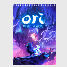 Скетчбук с принтом Ori - And The Will Of The Wisp в Екатеринбурге, 100% бумага
 | 48 листов, плотность листов — 100 г/м2, плотность картонной обложки — 250 г/м2. Листы скреплены сверху удобной пружинной спиралью | microsoft studios | moon studios | ori | ori and the blind forest | unity | лес | луна | нибела | ночной лес | ночь | ори | платформер | сова