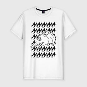 Мужская футболка премиум с принтом Злой опосум в Екатеринбурге, 92% хлопок, 8% лайкра | приталенный силуэт, круглый вырез ворота, длина до линии бедра, короткий рукав | животные | крик | опоссум