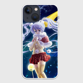 Чехол для iPhone 13 mini с принтом Зайчик и Хацуне Мику в Екатеринбурге,  |  | anime | character | geisha | hatsune miku | japan | kimono | manga | style | аниме | вокалоид | девушки | манга | мульт | оружие | сёдзё | сериал | хатсуне мику