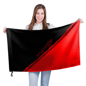 Флаг 3D с принтом Metallica в Екатеринбурге, 100% полиэстер | плотность ткани — 95 г/м2, размер — 67 х 109 см. Принт наносится с одной стороны | 