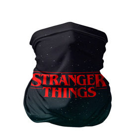 Бандана-труба 3D с принтом STRANGER THINGS в Екатеринбурге, 100% полиэстер, ткань с особыми свойствами — Activecool | плотность 150‒180 г/м2; хорошо тянется, но сохраняет форму | stranger things | очень странные дела