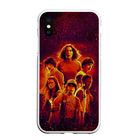 Чехол для iPhone XS Max матовый с принтом STRANGER THINGS - 3 сезон в Екатеринбурге, Силикон | Область печати: задняя сторона чехла, без боковых панелей | 011 | down | eleven | netflix | season | series | strange | stranger | things | upside | дела | дина | загадочные | монстр | монстры | одиннадцать | очень | сезон | сериал | сериалы | события | странные | ужасы