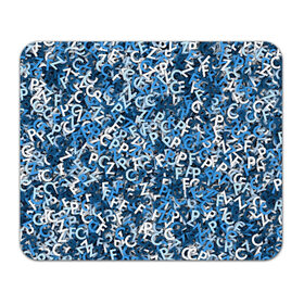 Коврик для мышки прямоугольный с принтом FCZP в Екатеринбурге, натуральный каучук | размер 230 х 185 мм; запечатка лицевой стороны | fcz | белый | буквы | зенит | паттерн | питер | санкт петербург | сине бело голубые | синий | спб