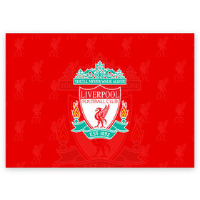 Поздравительная открытка с принтом Liverpool (2) в Екатеринбурге, 100% бумага | плотность бумаги 280 г/м2, матовая, на обратной стороне линовка и место для марки
 | champions | england | league | liverpool | англия | ливерпуль | лига | чемпионов
