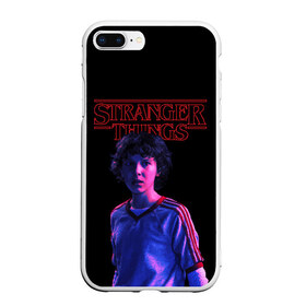 Чехол для iPhone 7Plus/8 Plus матовый с принтом STRANGER THINGS - Дина в Екатеринбурге, Силикон | Область печати: задняя сторона чехла, без боковых панелей | 011 | down | eleven | netflix | season | series | strange | stranger | things | upside | дела | дина | загадочные | монстр | монстры | одиннадцать | очень | сезон | сериал | сериалы | события | странные | ужасы