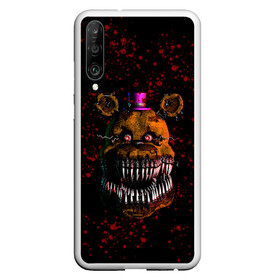 Чехол для Honor P30 с принтом FNAF Nightmare в Екатеринбурге, Силикон | Область печати: задняя сторона чехла, без боковых панелей | Тематика изображения на принте: blood | five nights at freddy’s | fnaf | game | horror | игра | кровь | пять ночей у фредди | ужас | фнаф | фреди