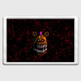 Магнит 45*70 с принтом FNAF Nightmare в Екатеринбурге, Пластик | Размер: 78*52 мм; Размер печати: 70*45 | Тематика изображения на принте: blood | five nights at freddy’s | fnaf | game | horror | игра | кровь | пять ночей у фредди | ужас | фнаф | фреди