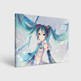 Холст прямоугольный с принтом МИКУ ХАЦУНЭ | MIKU HATSUNE в Екатеринбурге, 100% ПВХ |  | anime | character | geisha | hatsune miku | japan | kimono | manga | style | аниме | вокалоид | девушки | манга | мульт | оружие | сёдзё | сериал | хатсуне мику