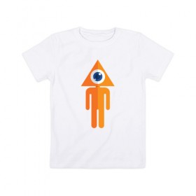 Детская футболка хлопок с принтом Новый мировой порядок в Екатеринбурге, 100% хлопок | круглый вырез горловины, полуприлегающий силуэт, длина до линии бедер | 