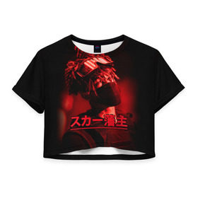 Женская футболка Cropp-top с принтом Scarlxrd (Фото) в Екатеринбурге, 100% полиэстер | круглая горловина, длина футболки до линии талии, рукава с отворотами | japan | rap | scarlxrd | реп | рэп | скарлорд