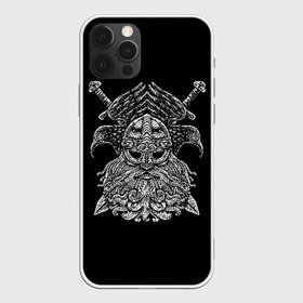 Чехол для iPhone 12 Pro Max с принтом Один в Екатеринбурге, Силикон |  | beard | character | emblem | face | helmet | mythical | one | sword | viking | warrior | борода | викинг | воин | лицо | меч | мифический | один | персонаж | шлем | эмблема