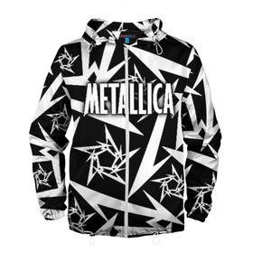 Мужская ветровка 3D с принтом Metallica в Екатеринбурге, 100% полиэстер | подол и капюшон оформлены резинкой с фиксаторами, два кармана без застежек по бокам, один потайной карман на груди | metalica | metallica | группа | джеймс хэтфилд | кирк хэмметт | ларс ульрих | метал | металика | металлика | миталика | музыка | роберт трухильо | рок | трэш | трэшметал | хард | хеви