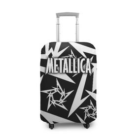 Чехол для чемодана 3D с принтом Metallica в Екатеринбурге, 86% полиэфир, 14% спандекс | двустороннее нанесение принта, прорези для ручек и колес | metalica | metallica | группа | джеймс хэтфилд | кирк хэмметт | ларс ульрих | метал | металика | металлика | миталика | музыка | роберт трухильо | рок | трэш | трэшметал | хард | хеви