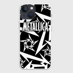 Чехол для iPhone 13 mini с принтом Metallica в Екатеринбурге,  |  | metalica | metallica | группа | джеймс хэтфилд | кирк хэмметт | ларс ульрих | метал | металика | металлика | миталика | музыка | роберт трухильо | рок | трэш | трэшметал | хард | хеви