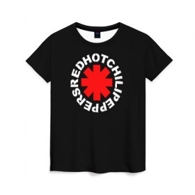 Женская футболка 3D с принтом RED HOT CHILI PEPPERS в Екатеринбурге, 100% полиэфир ( синтетическое хлопкоподобное полотно) | прямой крой, круглый вырез горловины, длина до линии бедер | red hot chili peppers | rhcp | ред хот чили пепперс | рхчп