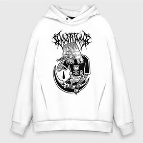 Мужское худи Oversize хлопок с принтом Ghostemane в Екатеринбурге, френч-терри — 70% хлопок, 30% полиэстер. Мягкий теплый начес внутри —100% хлопок | боковые карманы, эластичные манжеты и нижняя кромка, капюшон на магнитной кнопке | ghostemane | ill biz | mercury | noise | young crowley | рэп | рэпер | эрик уитни