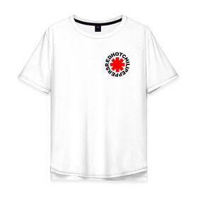 Мужская футболка хлопок Oversize с принтом RED HOT CHILI PEPPERS в Екатеринбурге, 100% хлопок | свободный крой, круглый ворот, “спинка” длиннее передней части | red hot chili peppers | rhcp | ред хот чили пепперс | рхчп