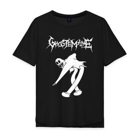 Мужская футболка хлопок Oversize с принтом Ghostemane в Екатеринбурге, 100% хлопок | свободный крой, круглый ворот, “спинка” длиннее передней части | ghostemane | ill biz | mercury | noise | young crowley | рэп | рэпер | эрик уитни