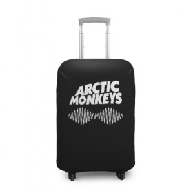 Чехол для чемодана 3D с принтом ARCTIC MONKEYS в Екатеринбурге, 86% полиэфир, 14% спандекс | двустороннее нанесение принта, прорези для ручек и колес | arctic monkeys | арктик манкис | арктические мартышки