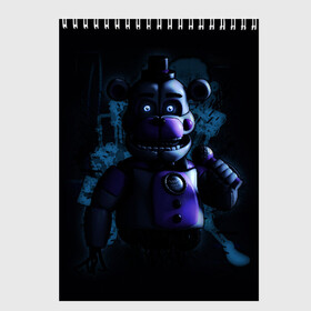 Скетчбук с принтом Five Nights at Freddy в Екатеринбурге, 100% бумага
 | 48 листов, плотность листов — 100 г/м2, плотность картонной обложки — 250 г/м2. Листы скреплены сверху удобной пружинной спиралью | Тематика изображения на принте: 4 | animation | bonnie | chica | fnaf | foxy | freddy | funny | horror | pizza | scary | sfm | бонни | майк | ночей | пять | ужас | фокси | фредди | чика | шмидт