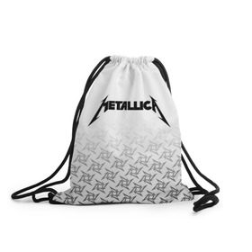 Рюкзак-мешок 3D с принтом METALLICA в Екатеринбурге, 100% полиэстер | плотность ткани — 200 г/м2, размер — 35 х 45 см; лямки — толстые шнурки, застежка на шнуровке, без карманов и подкладки | metallica | металлика