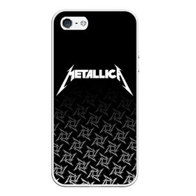 Чехол для iPhone 5/5S матовый с принтом METALLICA в Екатеринбурге, Силикон | Область печати: задняя сторона чехла, без боковых панелей | metallica | металлика