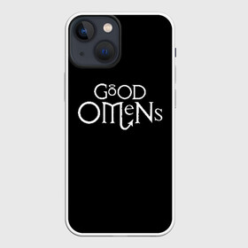 Чехол для iPhone 13 mini с принтом GOOD OMENS | БЛАГИЕ ЗНАМЕНИЯ в Екатеринбурге,  |  | good omens | благие знамения | терри пратчетт