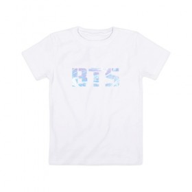 Детская футболка хлопок с принтом BTS в Екатеринбурге, 100% хлопок | круглый вырез горловины, полуприлегающий силуэт, длина до линии бедер | bts | k pop | music | бтс | к поп | музыка | поп музыка