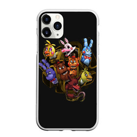 Чехол для iPhone 11 Pro Max матовый с принтом Five Nights at Freddy в Екатеринбурге, Силикон |  | 4 | animation | bonnie | chica | fnaf | foxy | freddy | funny | horror | pizza | scary | sfm | бонни | майк | ночей | пять | ужас | фокси | фредди | чика | шмидт