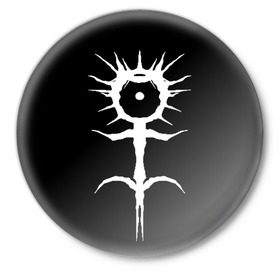 Значок с принтом Ghostemane в Екатеринбурге,  металл | круглая форма, металлическая застежка в виде булавки | ghostemane | ill biz | mercury | noise | young crowley | рэп | рэпер | эрик уитни