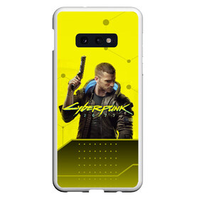 Чехол для Samsung S10E с принтом CYBERPUNK 2077 в Екатеринбурге, Силикон | Область печати: задняя сторона чехла, без боковых панелей | Тематика изображения на принте: 2077 | cyber | cyberpunk | demon | glitch | keanu | logo | punk | reeves | samurai | symbol | team | trauma | глитч | демон | киану | кибер | киберпанк | клан | лого | логотип | огонь | панк | ривз | самурай | символ