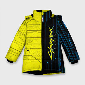 Зимняя куртка для девочек 3D с принтом CYBERPUNK 2077 в Екатеринбурге, ткань верха — 100% полиэстер; подклад — 100% полиэстер, утеплитель — 100% полиэстер. | длина ниже бедра, удлиненная спинка, воротник стойка и отстегивающийся капюшон. Есть боковые карманы с листочкой на кнопках, утяжки по низу изделия и внутренний карман на молнии. 

Предусмотрены светоотражающий принт на спинке, радужный светоотражающий элемент на пуллере молнии и на резинке для утяжки. | 2077 | cyber | cyberpunk | demon | glitch | keanu | logo | punk | reeves | samurai | symbol | team | trauma | глитч | демон | киану | кибер | киберпанк | клан | лого | логотип | огонь | панк | ривз | самурай | символ
