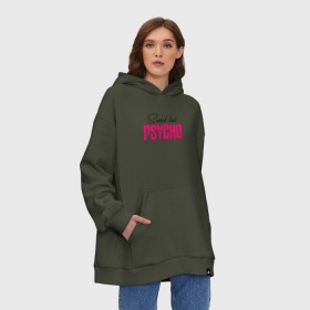 Худи SuperOversize хлопок с принтом SWEET BUT PSYCHO в Екатеринбурге, 70% хлопок, 30% полиэстер, мягкий начес внутри | карман-кенгуру, эластичная резинка на манжетах и по нижней кромке, двухслойный капюшон
 | ava max | so am i. | sweet but psycho | ава макс