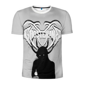 Мужская футболка 3D спортивная с принтом Ghostemane в Екатеринбурге, 100% полиэстер с улучшенными характеристиками | приталенный силуэт, круглая горловина, широкие плечи, сужается к линии бедра | ghostemane | гоустмэйн