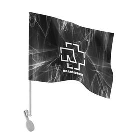 Флаг для автомобиля с принтом RAMMSTEIN в Екатеринбурге, 100% полиэстер | Размер: 30*21 см | lindemann | rammstein | рамштайн | тилль линдеманн