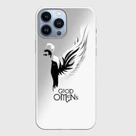 Чехол для iPhone 13 Pro Max с принтом Good Omens в Екатеринбурге,  |  | good | omens | sheen | tennant | азирафель | ангел | благие знамения | демон | кроули | падший | теннант | шин