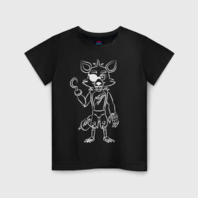 Детская футболка хлопок с принтом Five Nights at Freddy в Екатеринбурге, 100% хлопок | круглый вырез горловины, полуприлегающий силуэт, длина до линии бедер | 