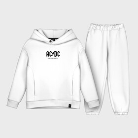 Детский костюм хлопок Oversize с принтом AC DC в Екатеринбурге,  |  | ac dc | acdc | асдс