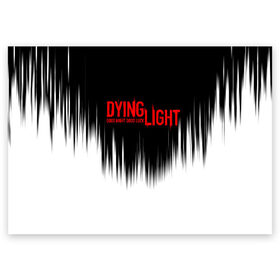 Поздравительная открытка с принтом DYING LIGHT в Екатеринбурге, 100% бумага | плотность бумаги 280 г/м2, матовая, на обратной стороне линовка и место для марки
 | Тематика изображения на принте: dying light | dying light 2 | даинг лайт