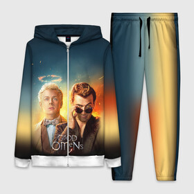 Женский костюм 3D с принтом Good Omens в Екатеринбурге,  |  | good | omens | sheen | tennant | азирафель | ангел | благие знамения | демон | кроули | падший | теннант | шин