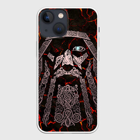 Чехол для iPhone 13 mini с принтом Odinn в Екатеринбурге,  |  | good | viking | vikings | бог | викинг | викинги | кельтское | один | плетение | скандинавы | славяне | язычник