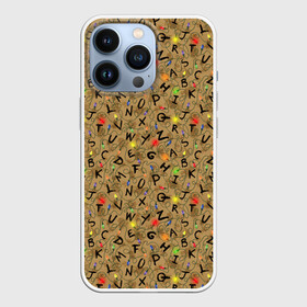 Чехол для iPhone 13 Pro с принтом STRANGER THINGS PATTERN в Екатеринбурге,  |  | stranger 2 | stranger 3 | stranger things 3 | things 2 | things 3 | очень странные дела | очень странные дела 3. | очень странный дело