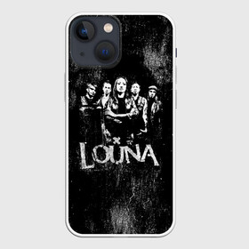 Чехол для iPhone 13 mini с принтом Louna в Екатеринбурге,  |  | louna | tracktor bowling | альтернативный | вит | група | группа | лоуна | лу | луна | лусинэ геворкян | метал | нюметал | панк | панкрок | пилот | рок | ру | серж | трактор боулинг