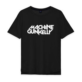 Мужская футболка хлопок Oversize с принтом MACHINE GUN KELLY в Екатеринбурге, 100% хлопок | свободный крой, круглый ворот, “спинка” длиннее передней части | colson | diablo | gun | hotel | kelly | mgk | ган | келли | колсон | машин | мгк | мджикей