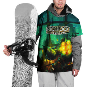 Накидка на куртку 3D с принтом BIOSHOCK в Екатеринбурге, 100% полиэстер |  | Тематика изображения на принте: bioshock | bioshock infinite | биошок | букер | элизабет