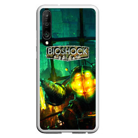 Чехол для Honor P30 с принтом BIOSHOCK в Екатеринбурге, Силикон | Область печати: задняя сторона чехла, без боковых панелей | bioshock | bioshock infinite | биошок | букер | элизабет