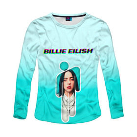 Женский лонгслив 3D с принтом Billie Eilish в Екатеринбурге, 100% полиэстер | длинные рукава, круглый вырез горловины, полуприлегающий силуэт | ayelish | bad guy | bellyache | bilie eilish | bilie elish | billie | billie eilish | eilish | electronic | elish | music | билли айлиш | эйлиш | элиш