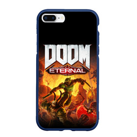 Чехол для iPhone 7Plus/8 Plus матовый с принтом DOOM Eternal в Екатеринбурге, Силикон | Область печати: задняя сторона чехла, без боковых панелей | 2019 | bethesda | demon | doom | eternal | ethernal | game | games | logo | monster | runes | демон | дум | дуум | етернал | игра | игры | какодемон | кровь | лого | логотип | монстр | монстры | руны | символ | этернал