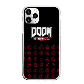 Чехол для iPhone 11 Pro Max матовый с принтом DOOM Eternal в Екатеринбурге, Силикон |  | 2019 | bethesda | demon | doom | eternal | ethernal | game | games | logo | monster | runes | демон | дум | дуум | етернал | игра | игры | какодемон | кровь | лого | логотип | монстр | монстры | руны | символ | этернал