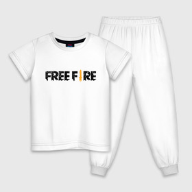 Детская пижама хлопок с принтом Free Fire в Екатеринбурге, 100% хлопок |  брюки и футболка прямого кроя, без карманов, на брюках мягкая резинка на поясе и по низу штанин
 | battlegrounds | fire | free | garena | гарена | фаер | фри